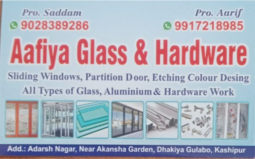 AAFIYA GLASS & HARDWARE